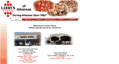 Desktop Screenshot of larryspizzaofarkansas.com