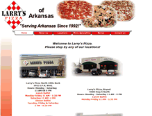 Tablet Screenshot of larryspizzaofarkansas.com